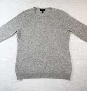 Charter Club Luxury 100% Women’s Cashmere Gray Crewneck Sweater XL